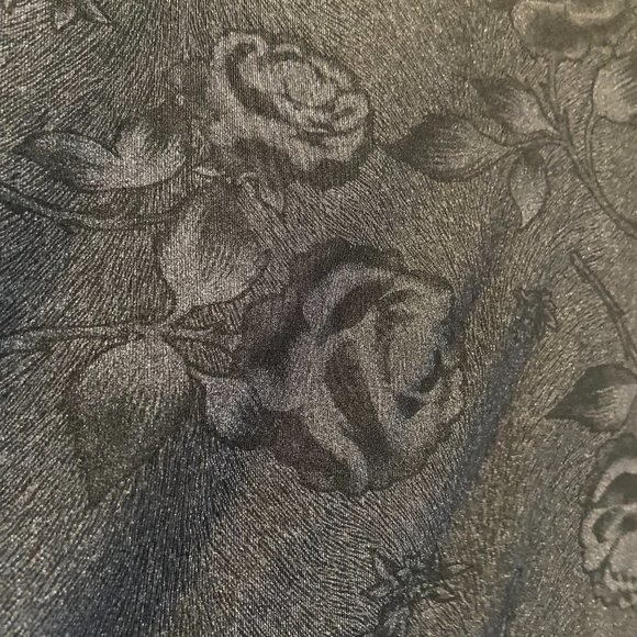 Frazier Lawrence 90's Vintage Floral Black t-shirt-Size Small - Picture 5 of 6